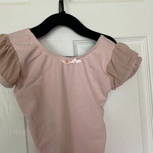 Dancina Flutter Short Sleeve Ballet Leotard for Girls Size 8